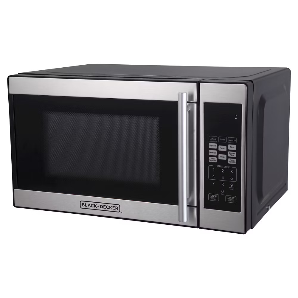 BLACK+DECKER 0.7 cu ft 700W Microwave Oven - Black - EM720CPN-P: Countertop