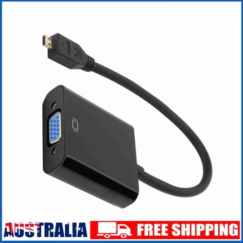 Micro HDMI to VGA Converter 1080P for Raspberry Pi 4B with Power Function