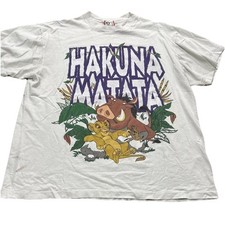 Vintage 90s Disney Designs Lion King Hakuna Matata shirt tagged large / XL