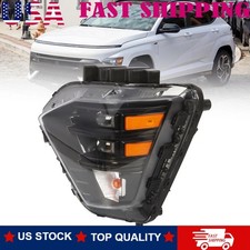 Fits 2024-2025 Hyundai Kona Driver Side LED Headlight Assembly W/ Halogen Signal