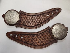 Handmade Custom Spur Straps With Big Conchos