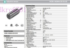 Genuine Proximity Switch NCB5-18GM40-Z0-3G-3D Induction Sensor #jg