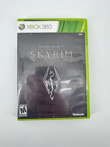 The Elder Scrolls V Skyrim - XBox 360 - With First Print Canvas Map Complete