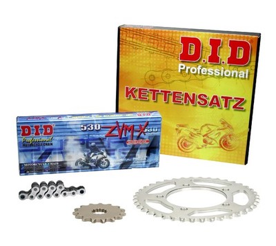 DID Super X-Ring chrom Kettenkit Triumph Tiger 900, 99-01, T709 - verstärkt