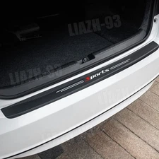 Carbon Fiber Sport Car Accessories Rear Trunk Protector Corner Trim Sticker 90CM