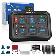6 Gang 12v Switch Panel Led Light Bar Circuit Control Box For Car Rv Boat Marine 6 Gang 12v Switch Panel Led Light Bar Circuit Control Box For Car Rv Boat Marine
