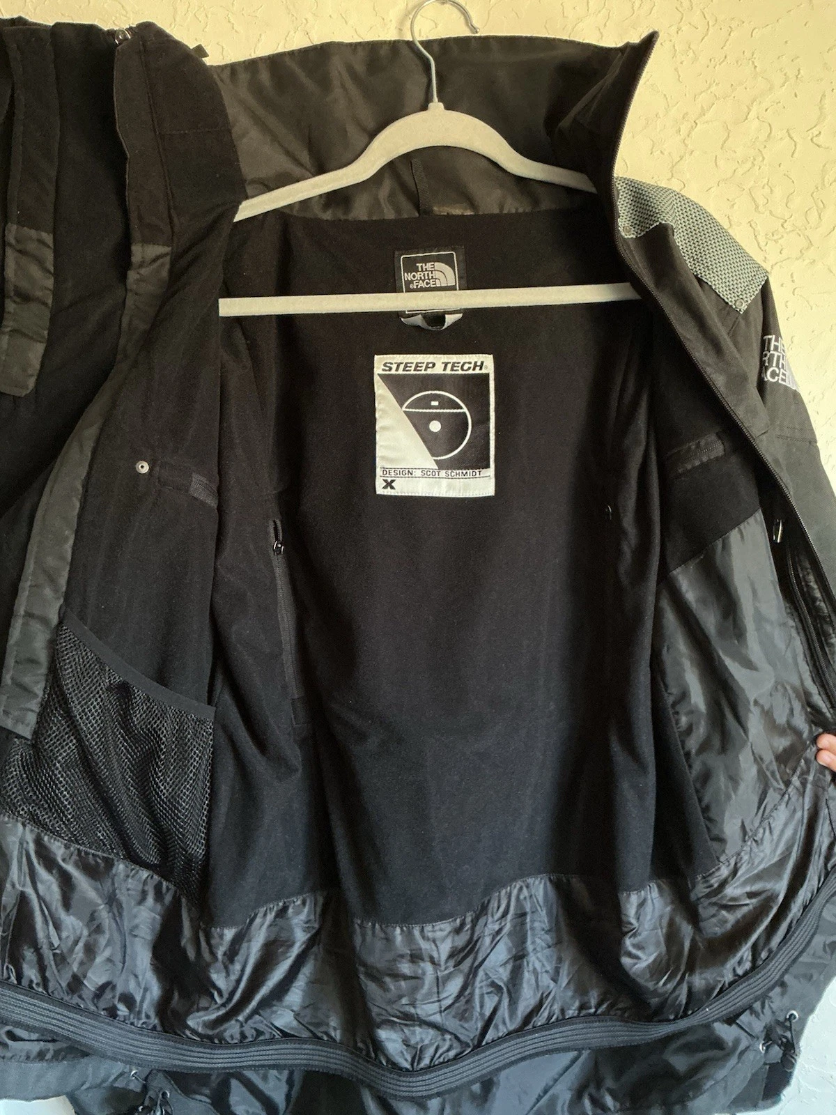 The North Face Steep Tech Ski Jacket Men's Medium Hooded Belted Scot Schmidt - product detail image 3