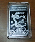 APMEX 2012 Year of the Dragon "View of the Dragon" 1 oz .999 Silver Bar