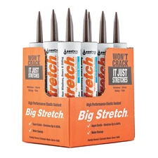 Sashco 10008 Big Stretch Caulk Dark Brown 10.5-ounce