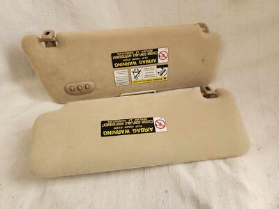 2001-2002 Lexus RX300 driver and passenger side sun visors; Trim code LB00