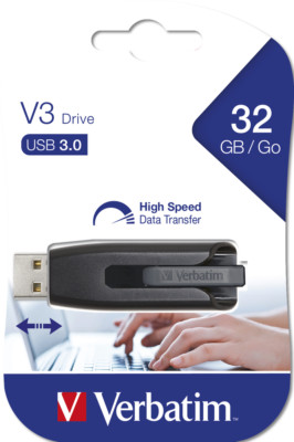 Verbatim USB Stick 32GB Speicherstick Store 'n' Go V3 grau USB 3.2