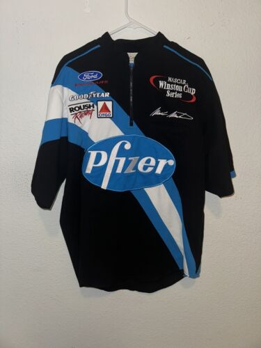 Pfizer Exclusive Racing Pull-Over Jersey size Large NASCAR - 第 1/4 張圖片