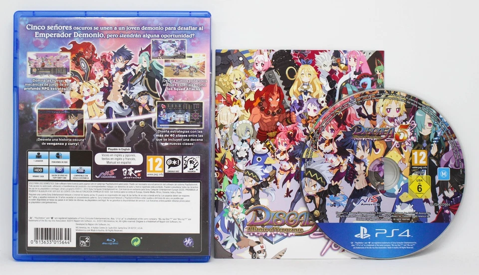 DISGAEA 5 ALLIANCE OF VENGEANCE - PLAYSTATION 4 PS4 PLAY STATION 4 - PAL ESPAÑA, foto 2 de 2