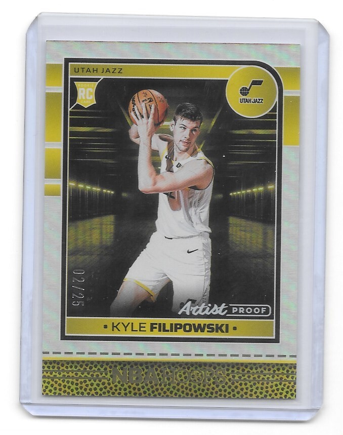 KYLE FILIPOWSKI 2024-25 PANINI NBA HOOPS RC ROOKIE ARTIST PROOF /25 #262