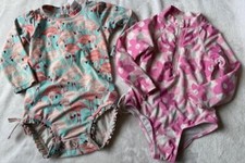 Baby Girl Ruffle Butts Flamingo Rashguard Swimsuit Cotton-On Pink 18-24 m 2
