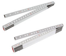 Stalco Wooden folding rule measure 1m / 3.28ft , 2m - 7ft