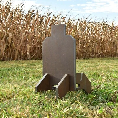 HDSTEELTARGETS 1/2" AR500 Steel Body & Stand Shooting Target 7"x13.5"