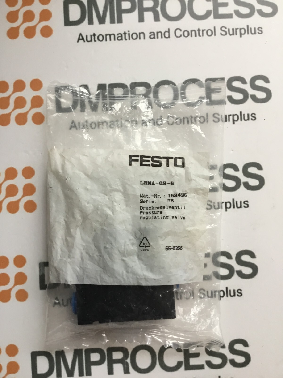 FESTO 153496 LRMA-QS-6 (1pc) PRESSURE REGULATOR