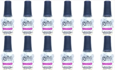 Harmony Gelish Soak-Off Nail Polish-- 12PC FOUNDATION BASE GEL COAT  0.5oz/15ml