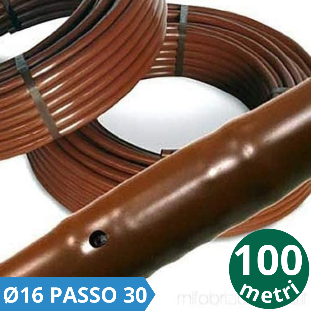 Tubo Gocciolante In Polipropilene - 100 Metri, Doppio Foro, Passo 33 Cm, Per Irrigazione A Goccia