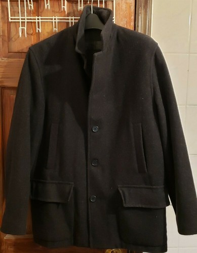 Alfani Black Wool Coat Men's Size S | eBay