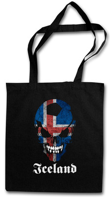 CLASSIC ICELAND FOOTBALL SOCCER SKULL SHOPPER SHOPPING BAG - Fan Hooligan
