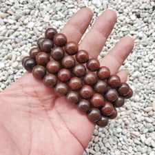Amazing 18 Beads Kayu Laka Bracelet 12 MM Dalbergia Parviflora Kayu Menang