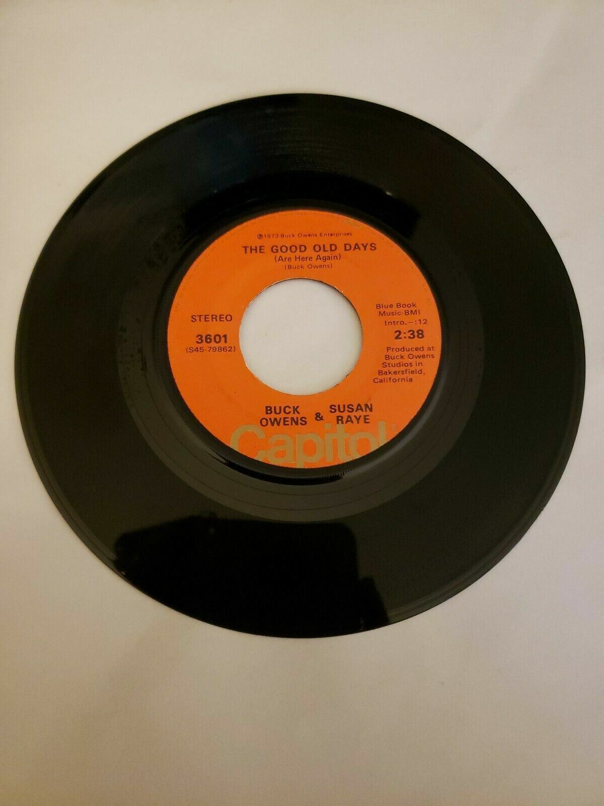 Buck Owens and Susan Raye - The Good Old Days - Capitol (45RPM 7”Single)(J515) 