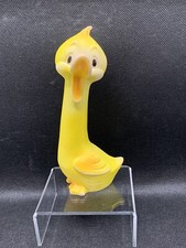 Vintage Rubber Duck Ducky Squeak Toy Long Neck Kitsch Bath Yellow Squeaky Easter
