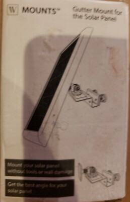 1-Wasserstein Gutter Mount Compatible with Ring, Arlo, Blink, Reolink Cams White