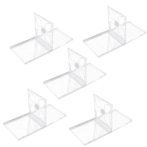 5 Pcs Cd/dvd Storage Case Plastic Clear Jewel Cases Standard Jewel Cases