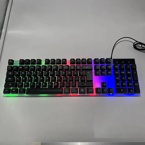 Gaming Keyboard And Mouse Set KM-5003 Colorful And 3D Keyboard - Picture 4 of 7