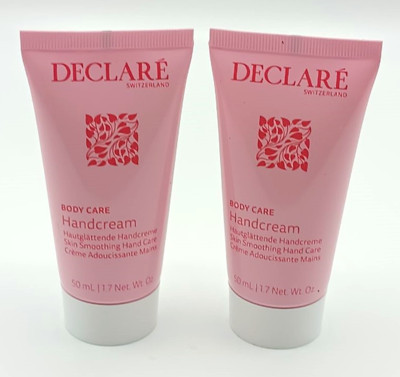 DECLARE 100 ml Handcream Neu 2 x 50ml Hautglättende Handcreme