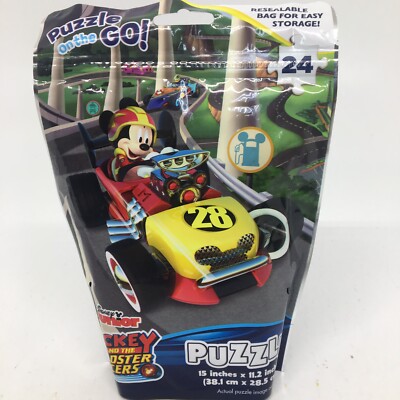 Clementoni Supercolor Puzzle Mickey And The Roadster Racers – 2x20 Teile, Ab 3 Jahren | Leuchtende Farben