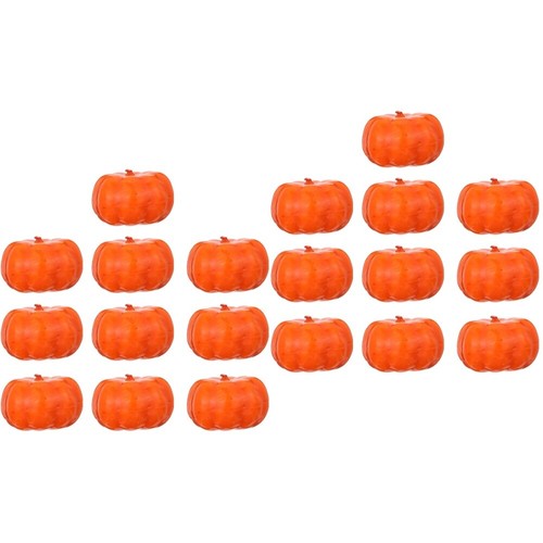 Set of 2 Pumpkin Ornaments Small Mini Fake Pumpkins Simulation Model