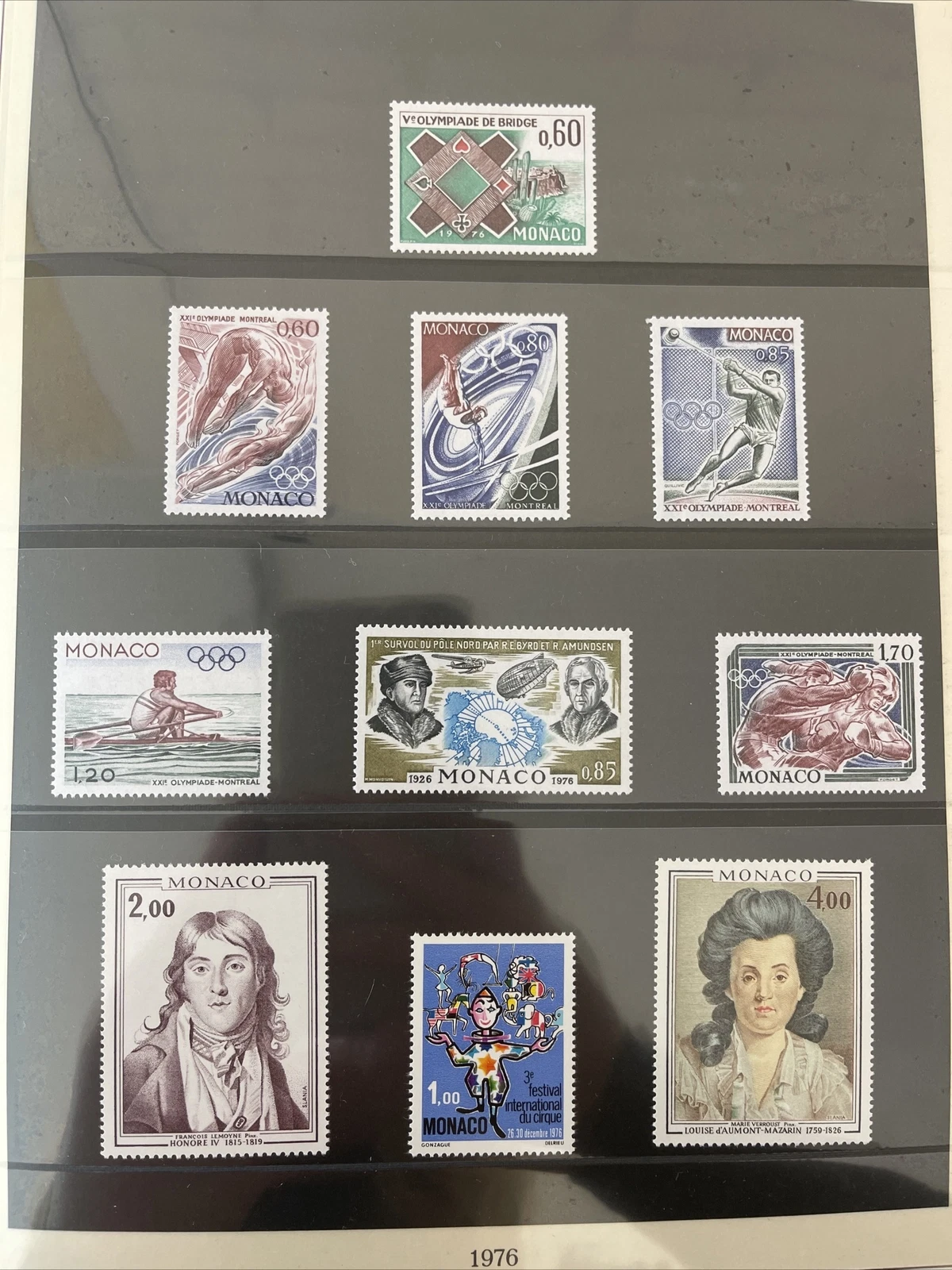 Timbres Monaco Neuf Lindner No.186 1976 Page 66