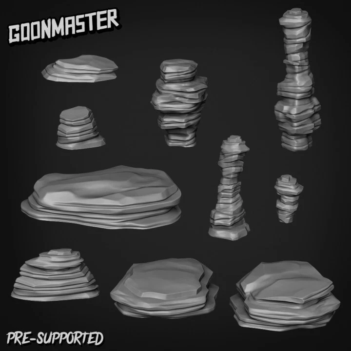 Desert Rocks - Basing Kit/ Basing Bits/ Tufts/ Model Scenery/ Goon Master