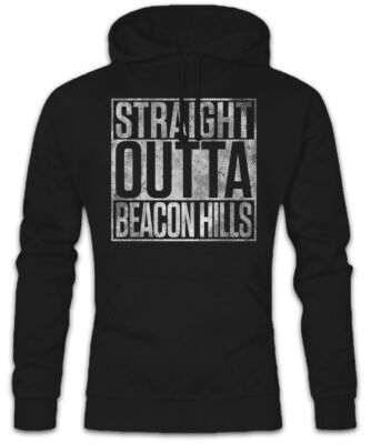 Straight Outta Beacon Hills Hoodie Kapuzenpullover Fun Teen Scott Wolf McCall