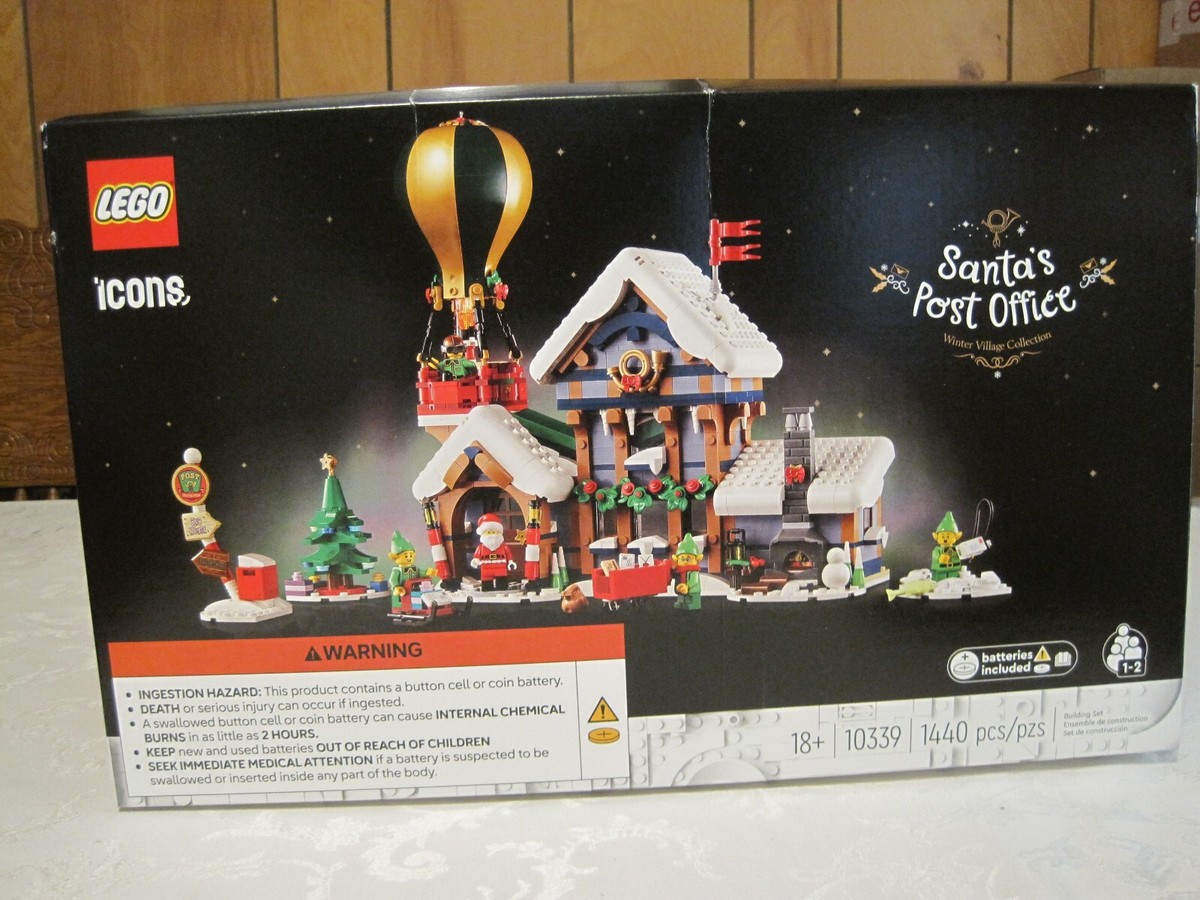 2024 LEGO ICONS 10339 SANTA'S POST OFFICE WINTER VILLAGE COLLECTION 1440  PIECES