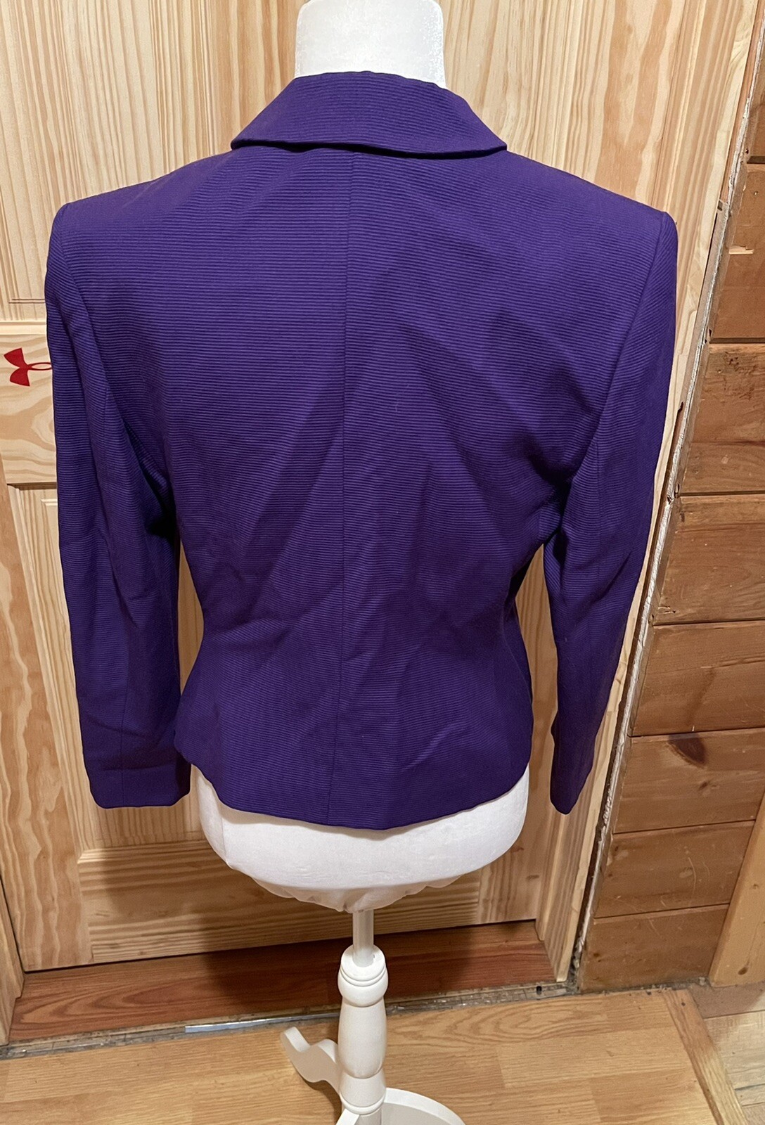 Giacca di lana viola Yves Saint Laurent Variations taglia FR 40 US 6 10 ~ ECCELLENTE