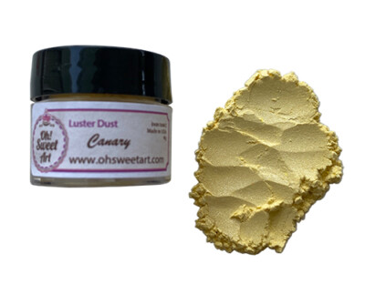 CANARY YELLOW Luster Dust Food Fondant Color Cake Decorating Gum Paste 4 grams