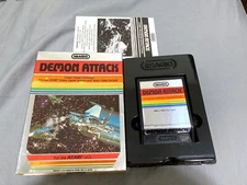 DEMON ATTACK Cartridge Atari 2600 IMAGIC NTSC WITH MANUAL COMPLETE IN BOX CIB