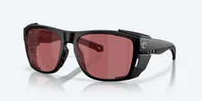 NEW COSTA DEL MAR KING TIDE 6 SUNGLASSES BLACK/ROSE 580G POLARIZED LENS