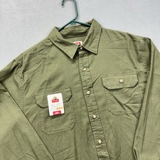 NWT Wrangler All Day Comfort Shirt Mens XL Green Epic Soft Flex Button Up NEW