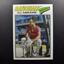 2026 Topps Heritage CJ Abrams Image Variation #349 Washington Nationals