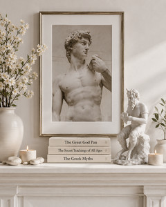 Great God Pan Statue – Greek Mythology Sculpture, Classical Satyr Figurine,