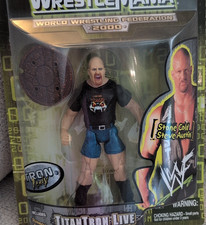 WWE TitanTron Live Stone Cold Steve Austin Wrestling Action Figure Plastic