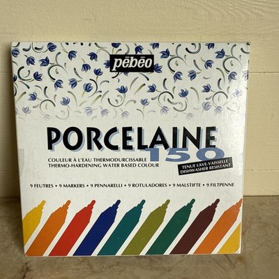 Pebeo Pe020010 Porcelaine 150 China Paint Marker Set 9/Pkg Asso Kitchen