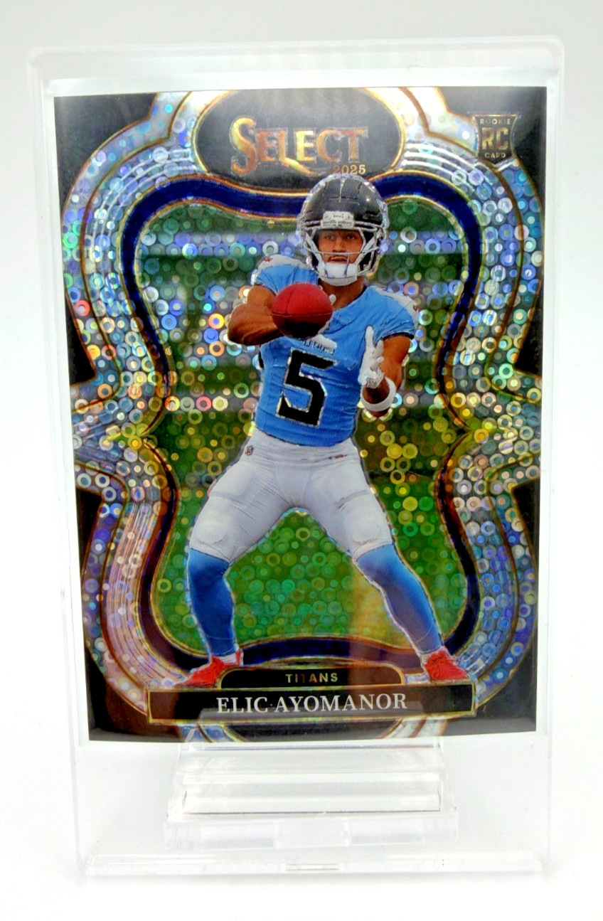 2025 Panini Select - Suite Level Elic Ayomanor #327 Disco Prizm (RC)