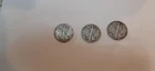 3 Walking Liberty Half Dollars 1946, 1946-D, 1946-S,  Avg. Circulated 90% Silver